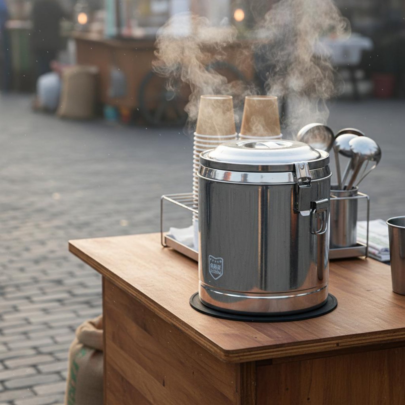 RVS geïsoleerde vat met drievo - Cold Drink Dispenser recensie en prijs
